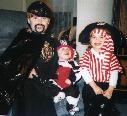 photo - grandkids Ryan, Dylan, Heather at Halloween