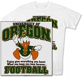 UofOregon Fighting Ducks logo (licensed Donald Duck lookalike)